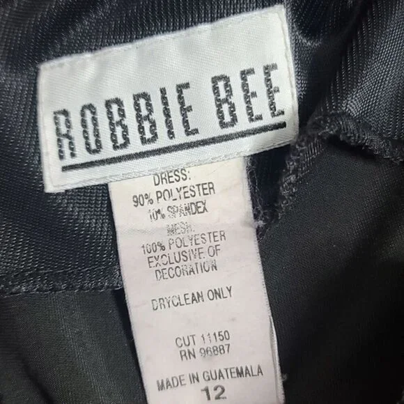 Vintage 80s Wednesday Vampy Black Velour Lace Dress - Picture 7 of 13